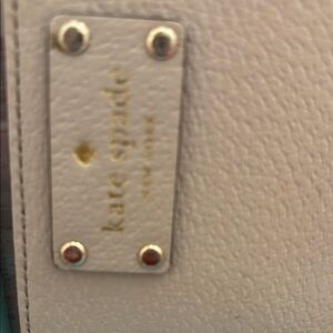 Kate Spade Cream Textured credit card holder